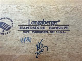 LONGABERGER Holiday Hostess Goddies Christmas Basket